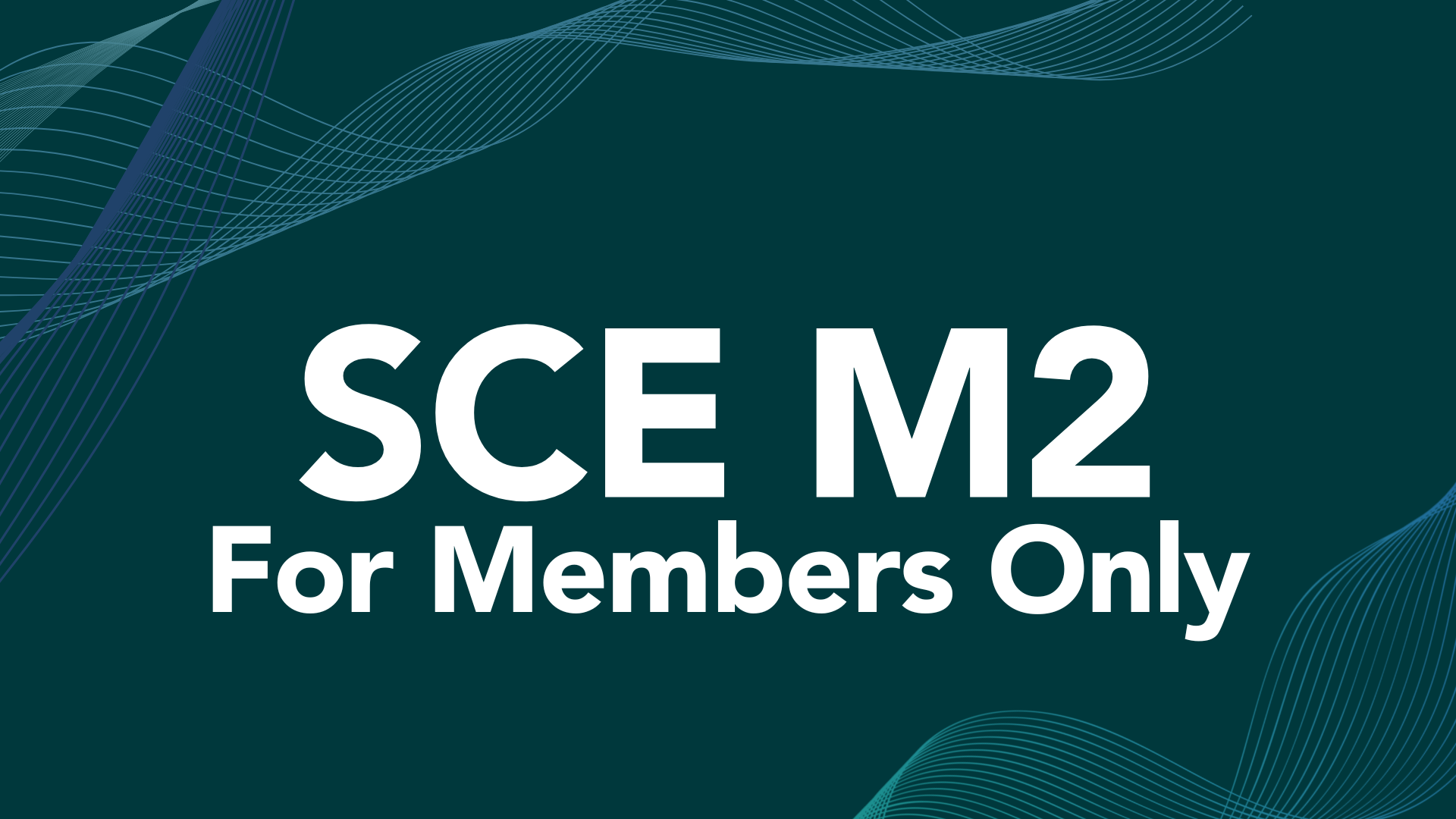 SCE Module 2 (for Diamond & Platinum Members only) - 24 Oct 2024 | PIF ...