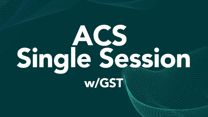 ACS - SINGLE SESSION w/GST