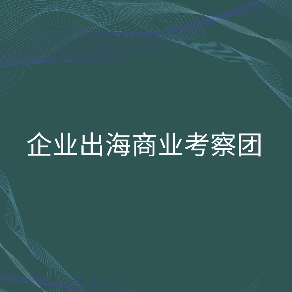 企业出海商业考察团      (五天四夜) - RMB39,800 (三人单位)
