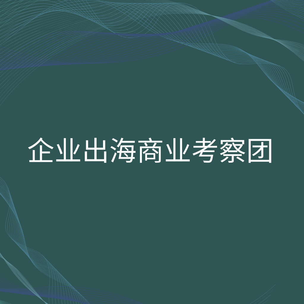 企业出海商业考察团      (五天四夜) - RMB29,800 (二人单位)